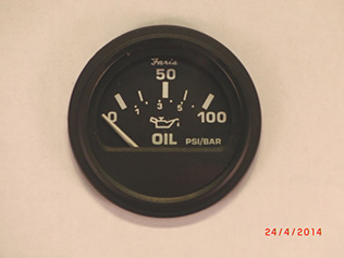 Oil Pressure Gauge 0 to 100 psi