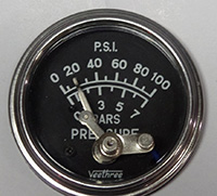 Oil Pressure Switch Gauge-Front View