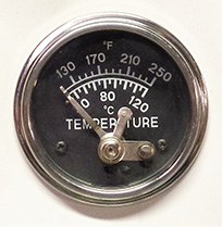 Water Temperature Switch Gauge-Front View